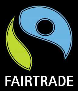 Fairtrade logo. Looks like a cross between the yinyang sign and the bird.