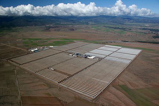 solar power station in Spain