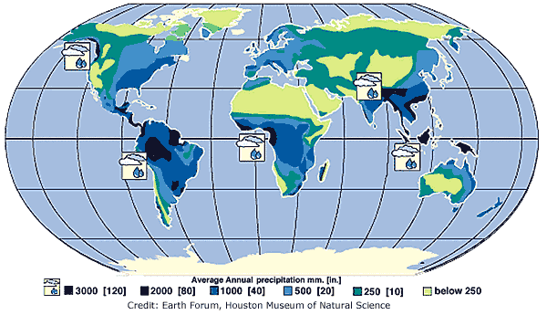 Global Mean Annual Precipitation